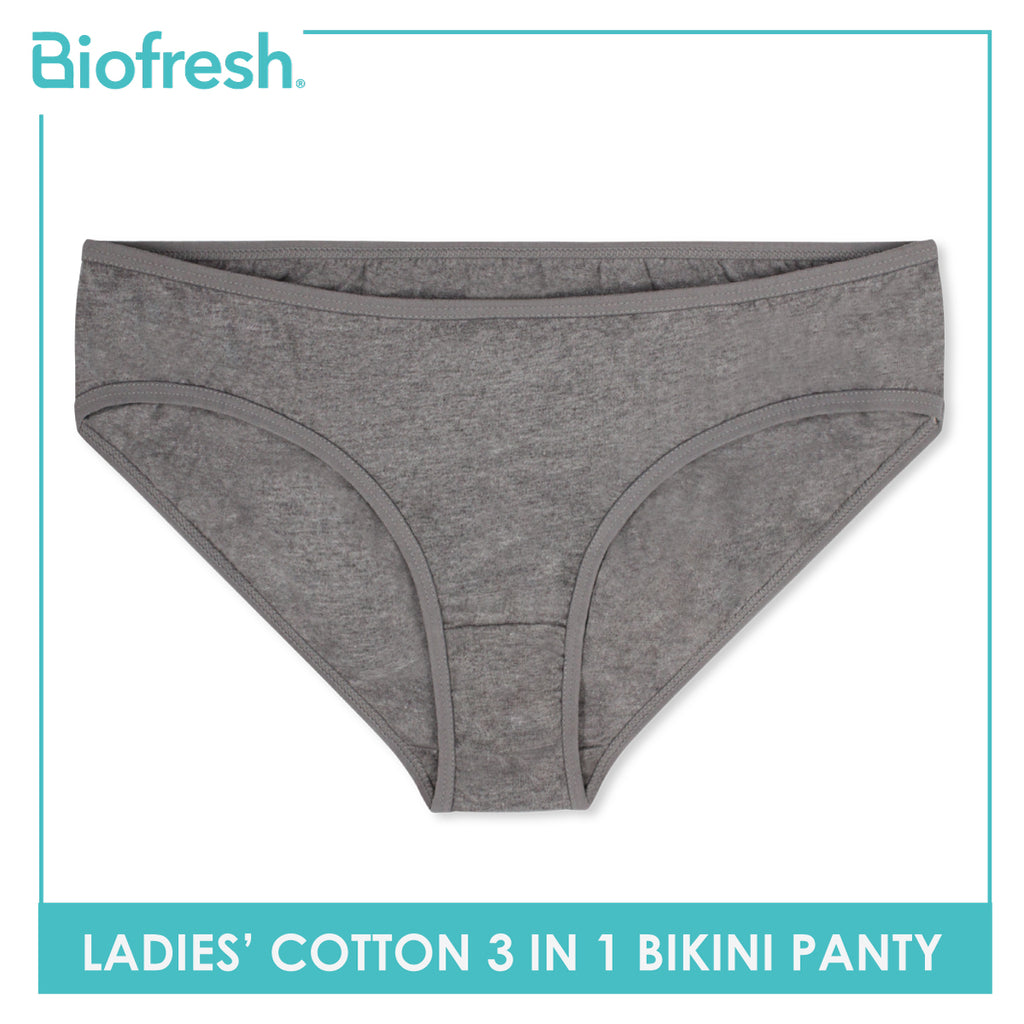 Biofresh Ladies' Antimicrobial Modal Cotton Full Panty 3 pieces in a pack  ULPRG1101