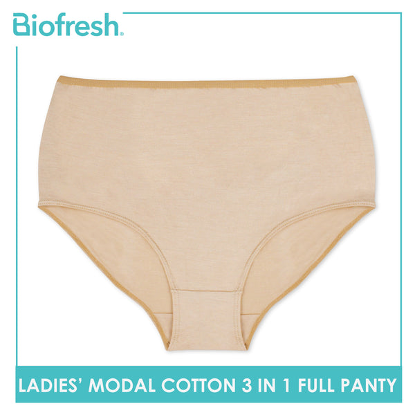 Biofresh Ladies' Antimicrobial Modal Cotton Full Panty 3 pieces in a pack ULPRG1101