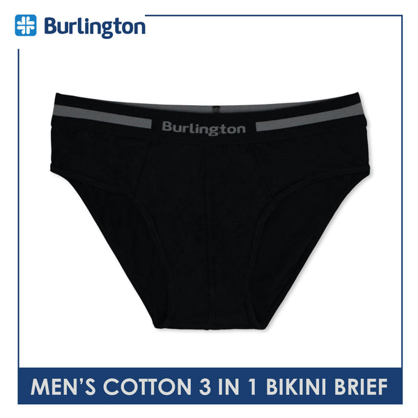 Burlington Men's Cotton Bikini Brief 3 pieces in a pack GTMBSG1