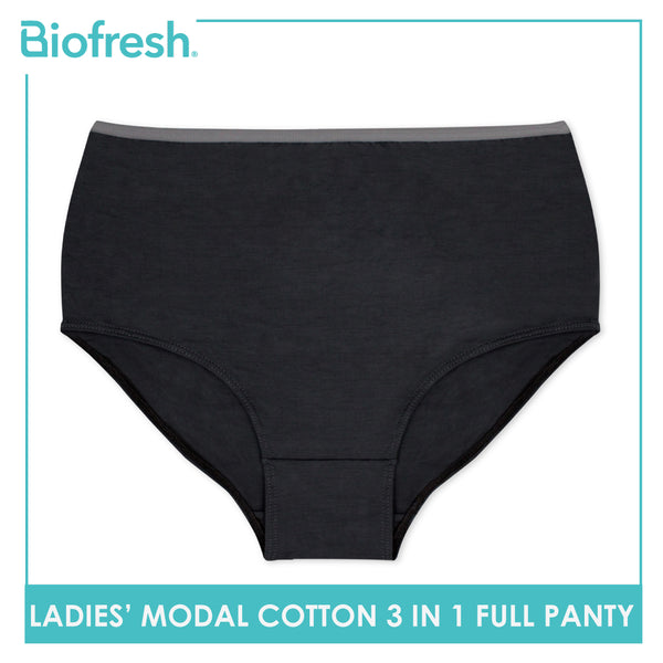 Biofresh Ladies' Antimicrobial Modal Cotton Full Panty 3 pieces in a pack ULPRG1101