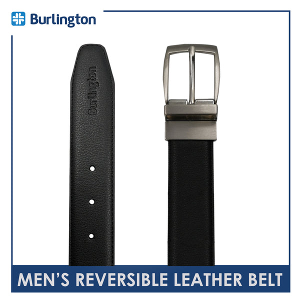 Burlington JMBLC0205 Men's Reversible Buckle Cowhide Genuine Leather Formal belt 1 piece (size 34 - 42 inches) (6596534501481)
