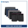 Burlington Men's OVERRUNS Cotton 5 pieces in a pack Boxer Brief OGTMBBGCO (Limited Time Offer)