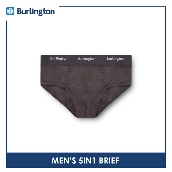 Burlington Men's OVERRUNS Cotton 5 pieces in a pack Brief OGTMBSGCO1 (Limited Time Offer)