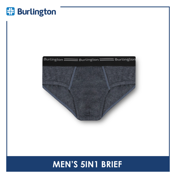 Burlington Men's OVERRUNS Cotton 5 pieces in a pack Brief OGTMBSGCO1 (Limited Time Offer)
