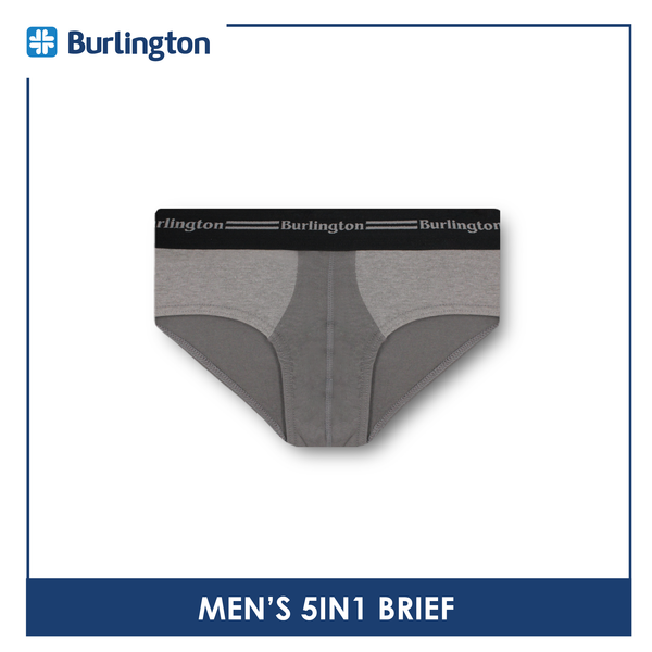 Burlington Men's OVERRUNS Cotton 5 pieces in a pack Brief OGTMBSGCO1 (Limited Time Offer)