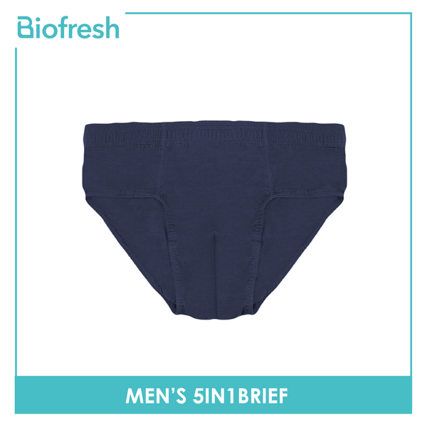Biofresh Men's Antimicrobial Cotton Brief 5 pieces in 1 pack OUMBSG1 (Limited Time Offer)