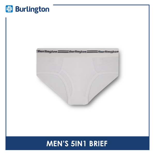 Burlington Men's OVERRUNS Cotton 5 pieces in a pack Brief OGTMBSGCO1 (Limited Time Offer)