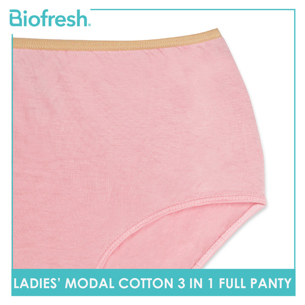 Biofresh Ladies' Antimicrobial Modal Cotton Full Panty 3 pieces in a pack ULPRG1101