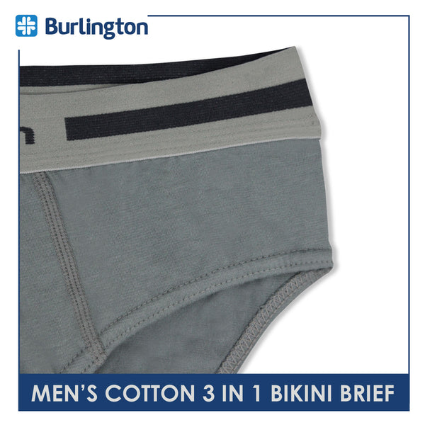 Burlington Men's Cotton Bikini Brief 3 pieces in a pack GTMBSG1