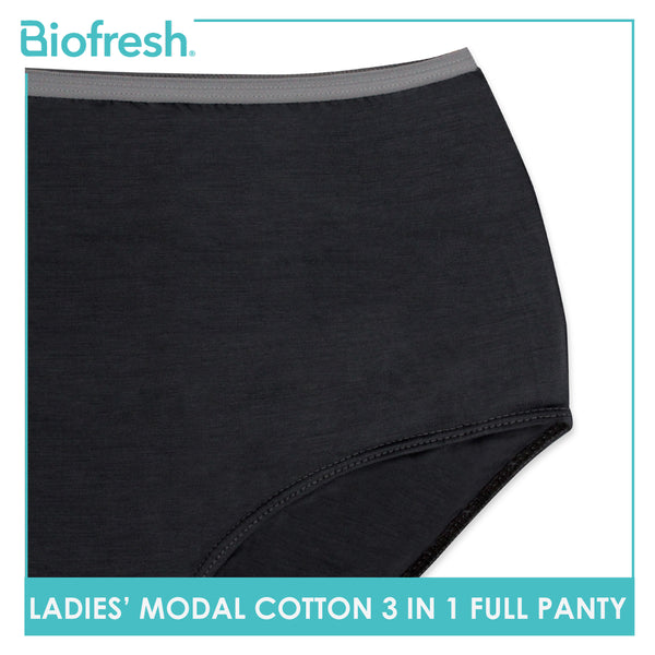 Biofresh Ladies' Antimicrobial Modal Cotton Full Panty 3 pieces in a pack ULPRG1101