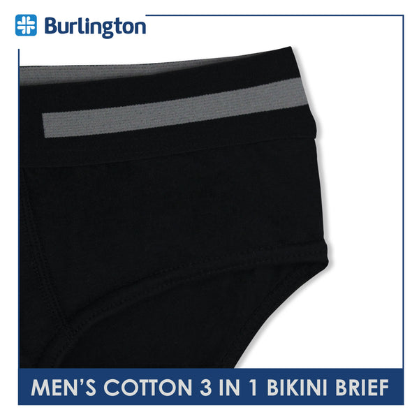 Burlington Men's Cotton Bikini Brief 3 pieces in a pack GTMBSG1