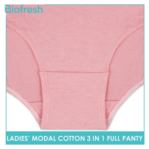 Biofresh Ladies' Antimicrobial Modal Cotton Full Panty 3 pieces in a pack ULPRG1101