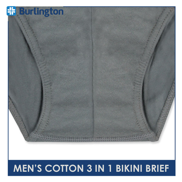 Burlington Men's Cotton Bikini Brief 3 pieces in a pack GTMBSG1