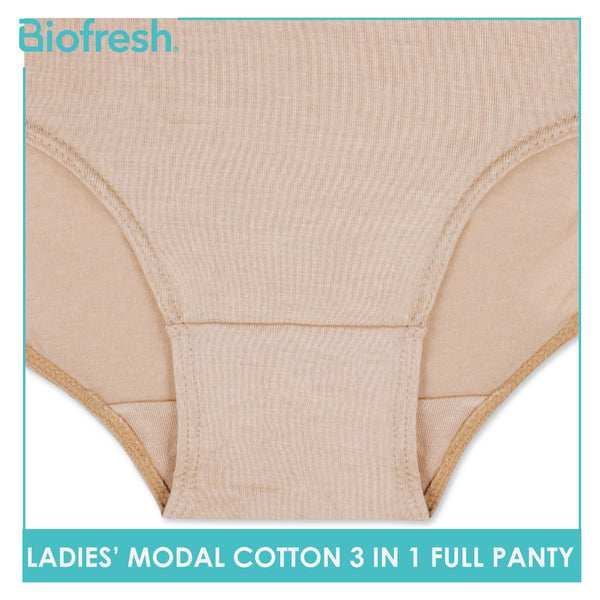 Biofresh Ladies' Antimicrobial Modal Cotton Full Panty 3 pieces in a pack ULPRG1101