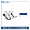 Burlington Boys' Children Cotton Light Performance Ankle Socks 3 pairs in a pack B5607