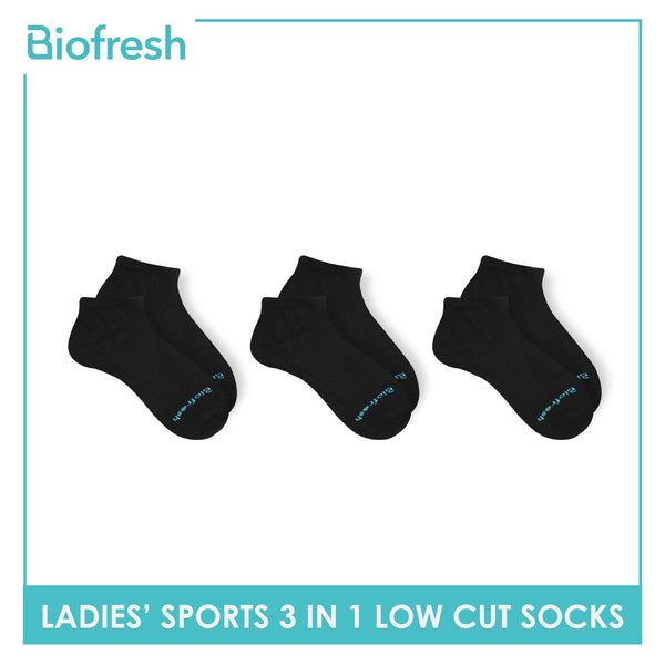 Biofresh Ladies' OVERRUNS Antimicrobial Thick Sports Socks 3 pairs in a pack BLRGCO1 (6672224780393)