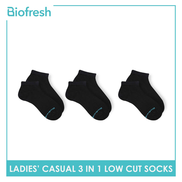 Biofresh Ladies' OVERRUNS Antimicrobial Lite Casual Socks 3 pairs in a pack RLCCO1 (6672240771177)