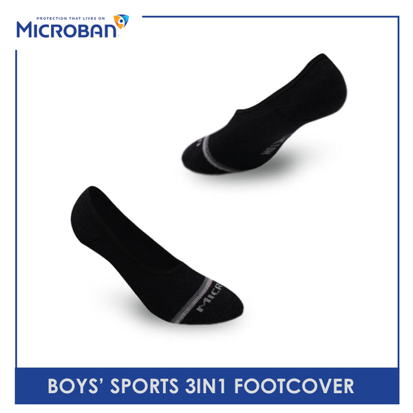 Microban Boys' Cotton Thick Sports Foot Cover 3 pairs in a pack VBSFG7