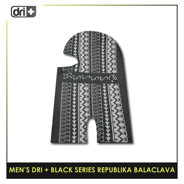 Dri Plus Men's Black Series Washable Multi-Functional Moisture Wicking Balaclava 1 piece DMREPUBALA1201 (Limited Edition)