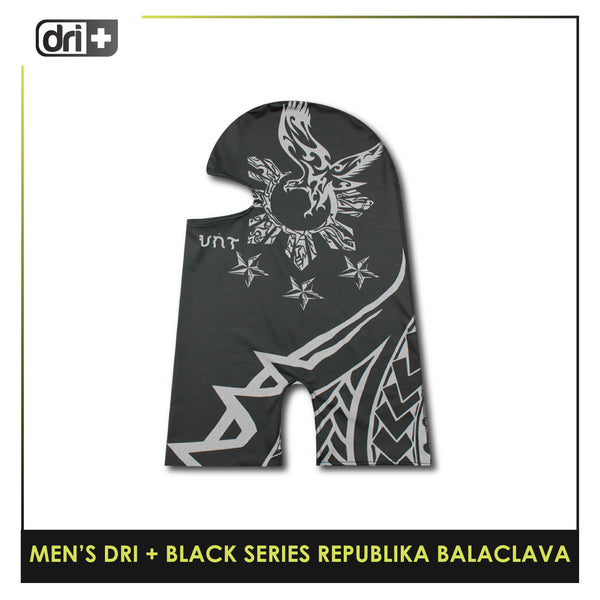 Dri Plus Men's Black Series Washable Multi-Functional Moisture Wicking Balaclava 1 piece DMREPUBALA1201 (Limited Edition)