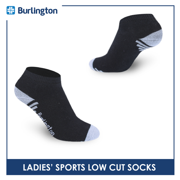 Burlington Ladies' Cotton Low cut Thick Sports Socks 3 pairs in a pack BLSS03 (Limited Time Offer) (6657183219817)