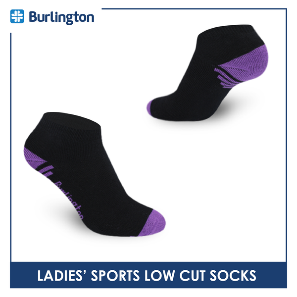 Burlington Ladies' Cotton Low cut Thick Sports Socks 3 pairs in a pack BLSS03 (Limited Time Offer) (6657183219817)