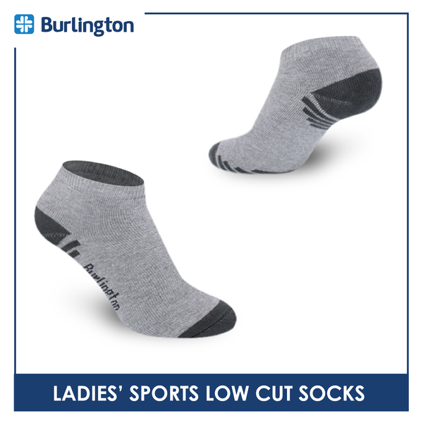 Burlington Ladies' Cotton Low cut Thick Sports Socks 3 pairs in a pack BLSS03 (Limited Time Offer) (6657183219817)