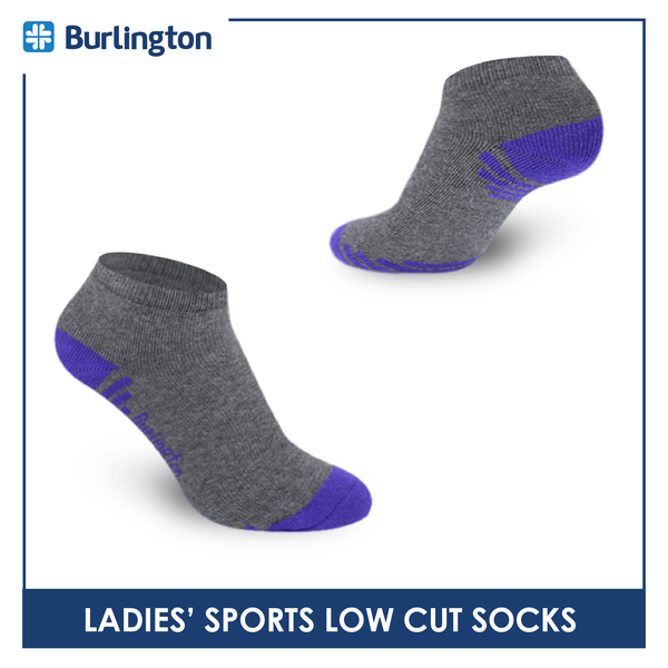 Burlington Ladies' Cotton Low cut Thick Sports Socks 3 pairs in a pack BLSS03 (Limited Time Offer) (6657183219817)