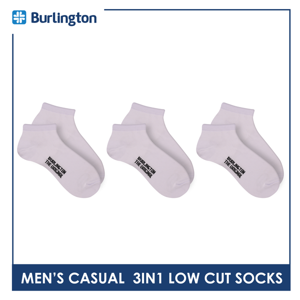 Burlington Men's OVERRUNS Cotton Lite Casual Socks 3 pairs in a pack BMCCO1 (6672043966569)