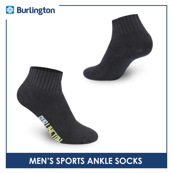 Burlington Men's Cotton Ankle Thick Sports Socks 3 pairs in a pack BMSS03 (Limited Time Offer) (6657272316009)