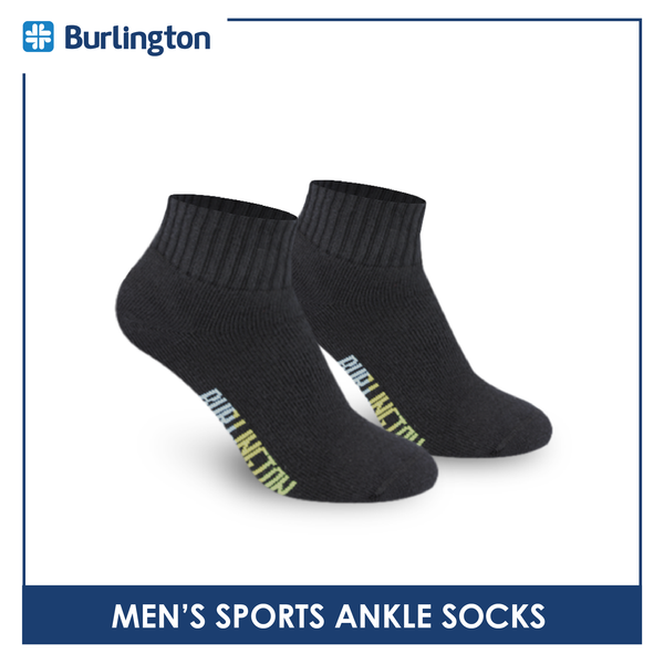 Burlington Men's Cotton Ankle Thick Sports Socks 3 pairs in a pack BMSS03 (Limited Time Offer) (6657272316009)