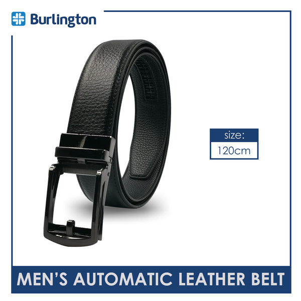 Burlington JMBLA0202 Men's Automatic Buckle Cowhide Genuine Leather Casual belt 1 piece (size 120cm) (6596506714217)