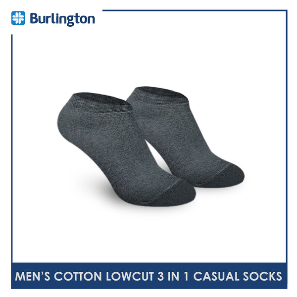 Burlington 140 Men's Cotton Low Cut Casual Socks 3 pairs in a pack (4357851447401)