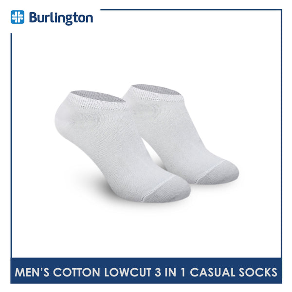 Burlington 140 Men's Cotton Low Cut Casual Socks 3 pairs in a pack (4357851447401)