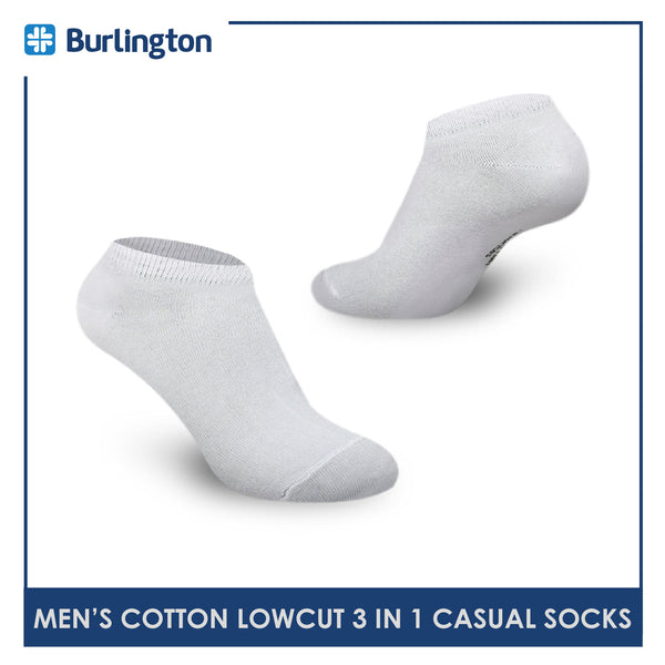 Burlington 140 Men's Cotton Low Cut Casual Socks 3 pairs in a pack (4357851447401)