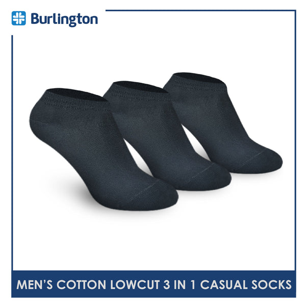 Burlington 140 Men's Cotton Low Cut Casual Socks 3 pairs in a pack (4357851447401)
