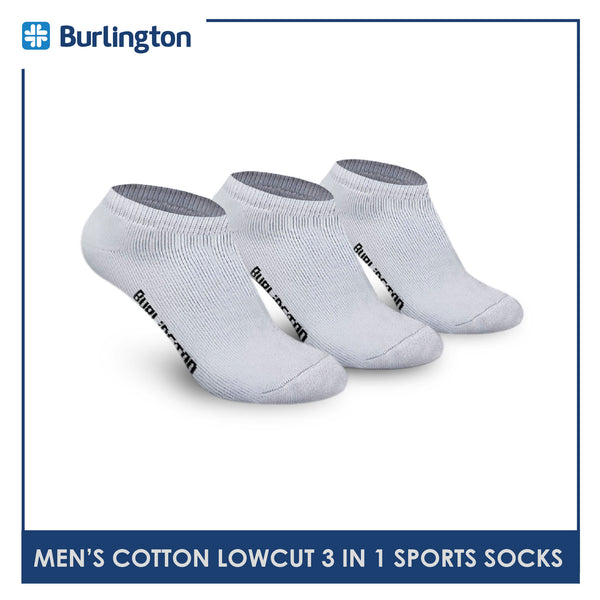 Burlington 0219 Men's Thick Cotton Low Cut Sports Socks 3 pairs in a pack (4357849546857)