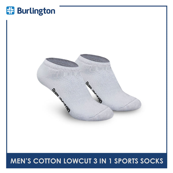 Burlington 0219 Men's Thick Cotton Low Cut Sports Socks 3 pairs in a pack (4357849546857)