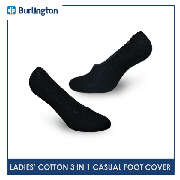 Burlington SNG90G Ladies' No Show Casual Anti Slip Socks 3-in-1 Pack (4766013161577)