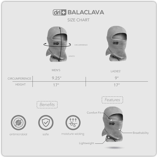 Dri Plus Men's Rabbit 2023 Washable Multi-Functional Moisture Wicking Balaclava 1 piece DMBCN3101