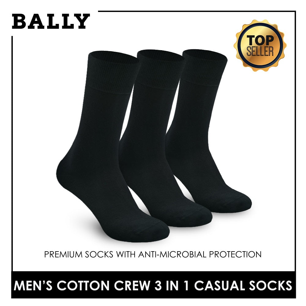 Bally Men's Cotton Crew Thin Casual Premium Socks 3 pairs in a pack YMCKG12