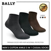 Bally YMCKG142-1 Men's Cotton Ankle Casual Premium Socks 3 pairs in a pack