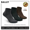 Bally Men's Cotton Ankle Thin Casual Premium Socks 3 pairs in a pack YMCKG142-1