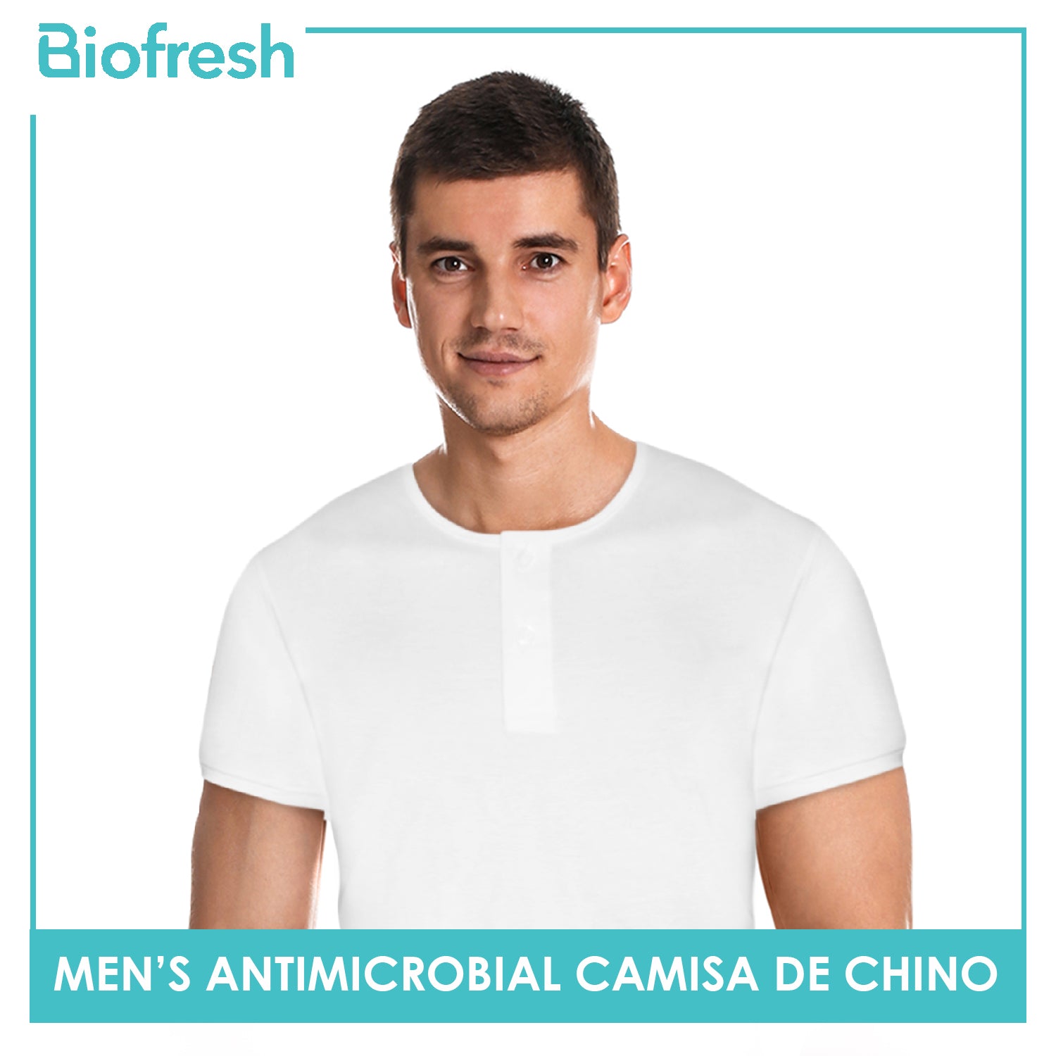 Biofresh Men's Antimicrobial Camisa De Chino Short Sleeves UMSC1 (4882350080105)