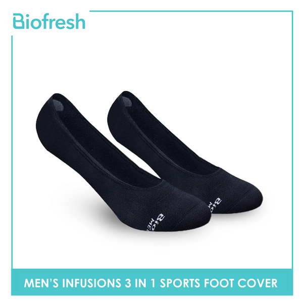 Biofresh Infusion RMFSG01 Men's Cotton No Show Sports Socks 3-in-1 Pack (4758554771561)