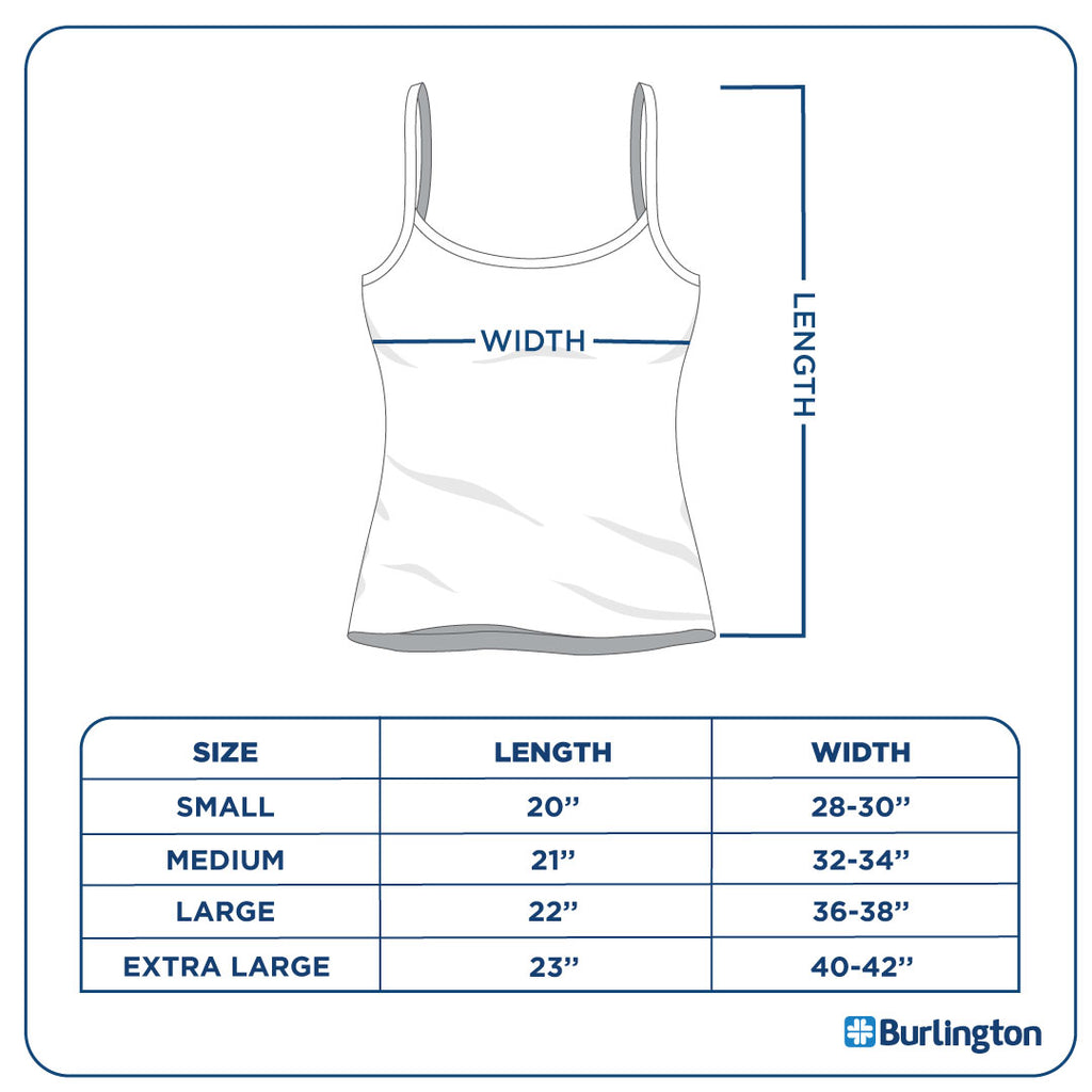 Women's Basic Ambiance Apparel™ Cotton Tank Top with Adjustable Spaghetti  Straps $3.12 (Good Size Chart)