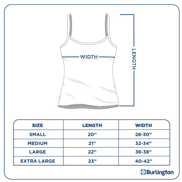 Burlington Ladies' OVERRUNS Cotton Camisole 1 piece GLSCCO1