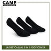 Camp Ladies’ Cotton Lite Thin Casual Foot Cover 3 pairs in a pack CLCFG2
