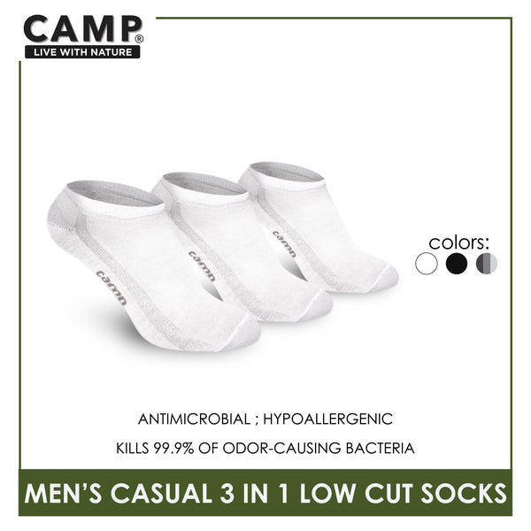 Camp Men's Cotton Lite Thin Casual Low Cut Socks 3 pairs in a pack CMC0