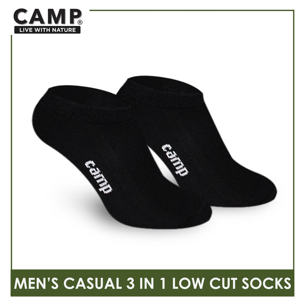 Camp Men's Cotton Lite Thin Casual Low Cut Socks 3 pairs in a pack CMC0
